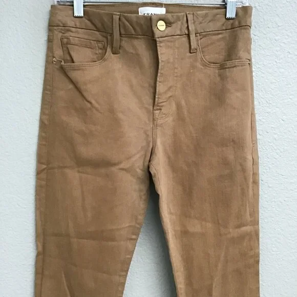 Frame Bootcut Jeans Women's Size 30 Denim Stretch Brown Pants - Picture 3 of 10